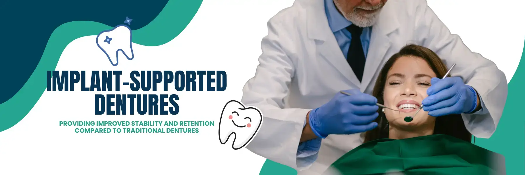 Full Dental Implants - Provides improve stability and retention compared to traditional dentures 