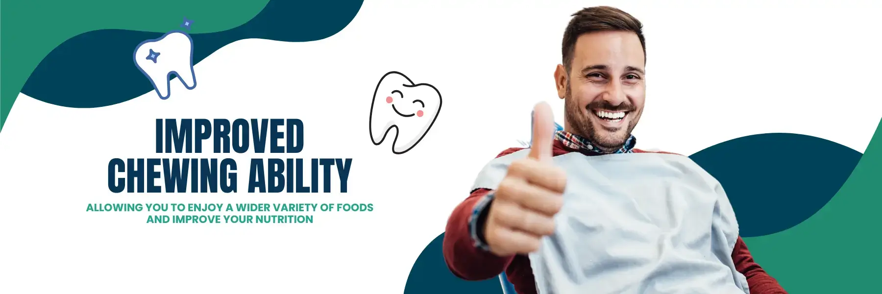 Full Mouth Dental Implants - Can improve your chewing ability that allows you to enjoy eating more